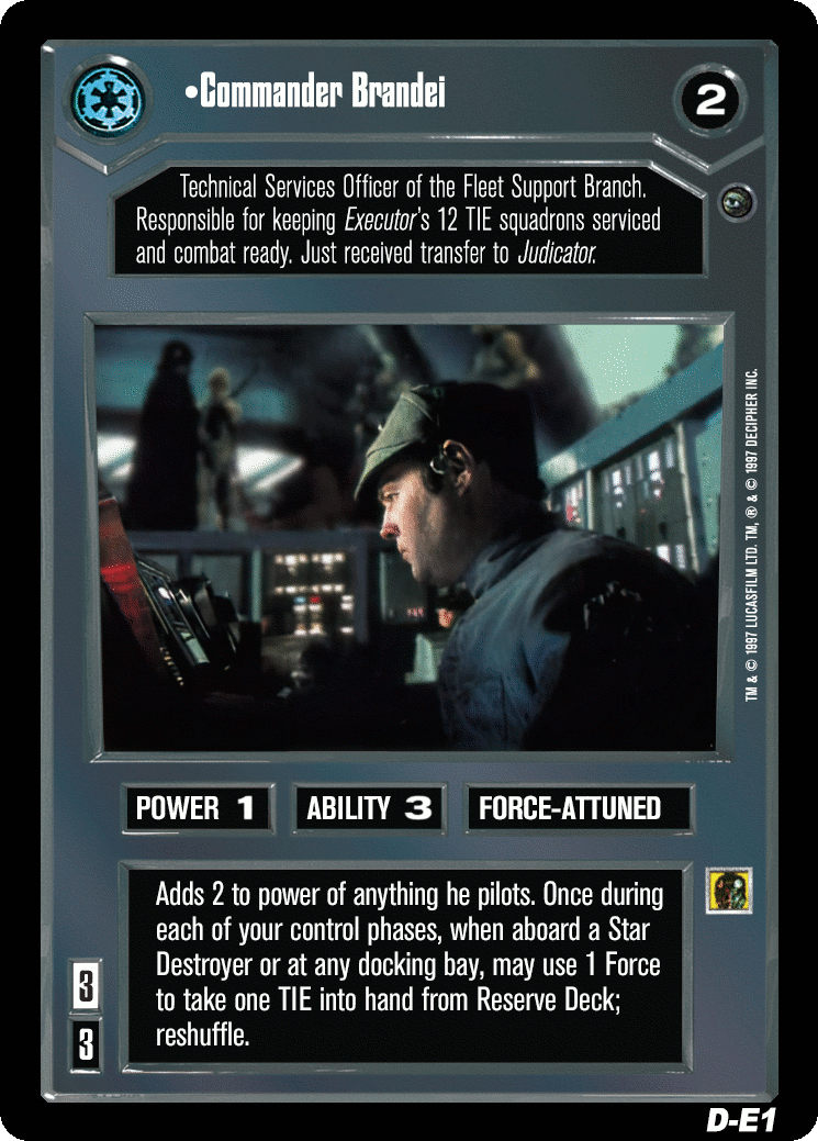 •Commander Brandei