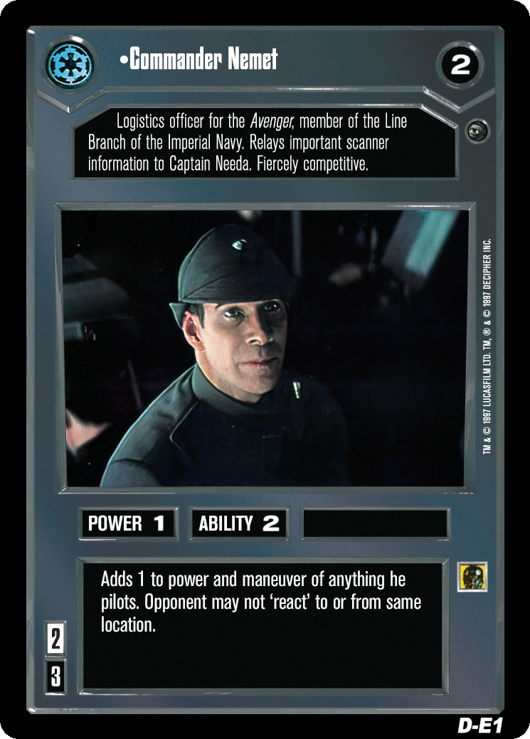 •Commander Nemet