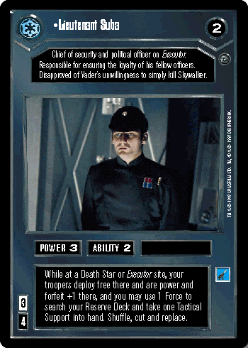•Lieutenant Suba