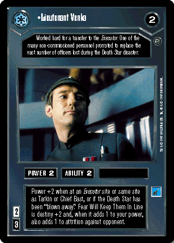 •Lieutenant Venka