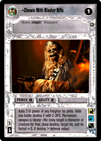 Chewie With Blaster Rifle