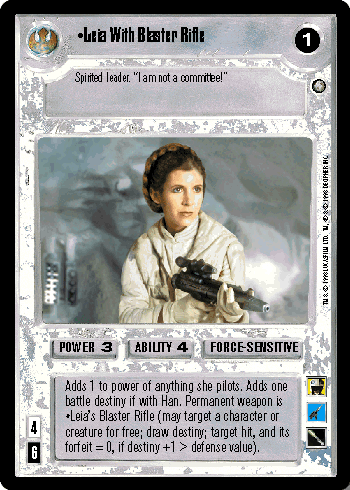 Leia With Blaster Rifle