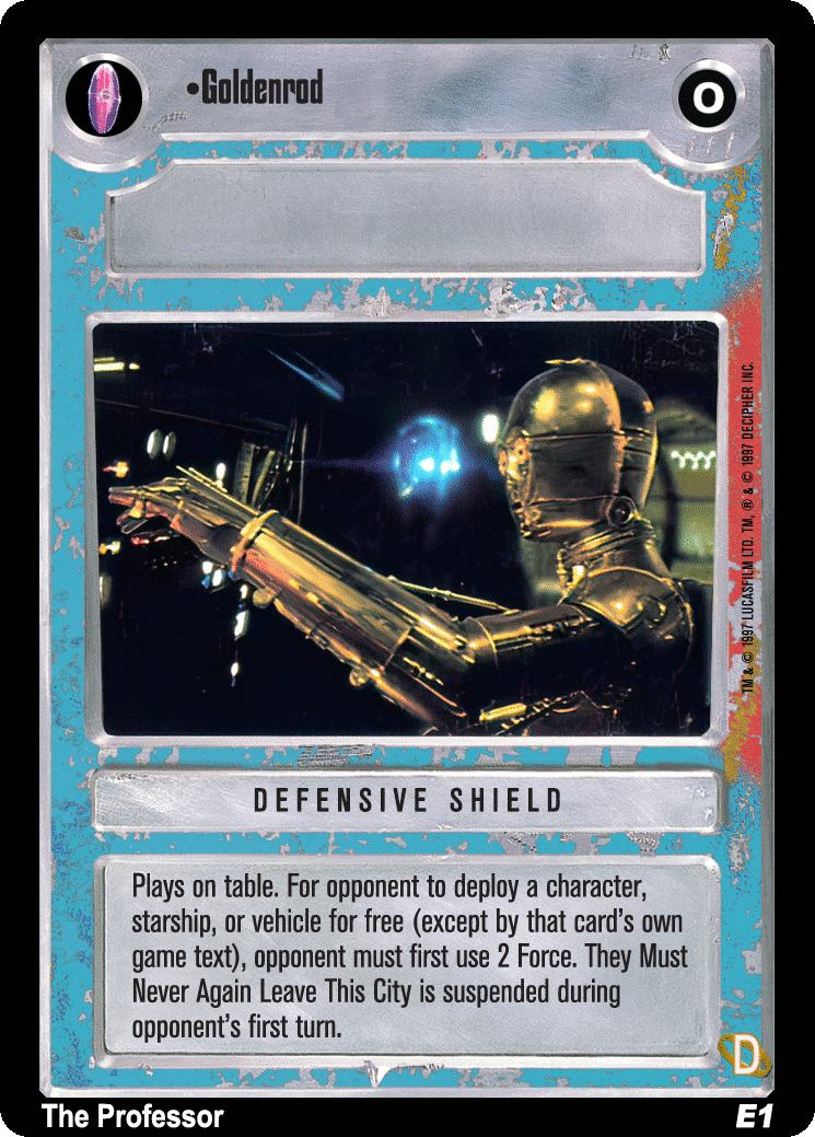 Star Wars Cardlists Set D